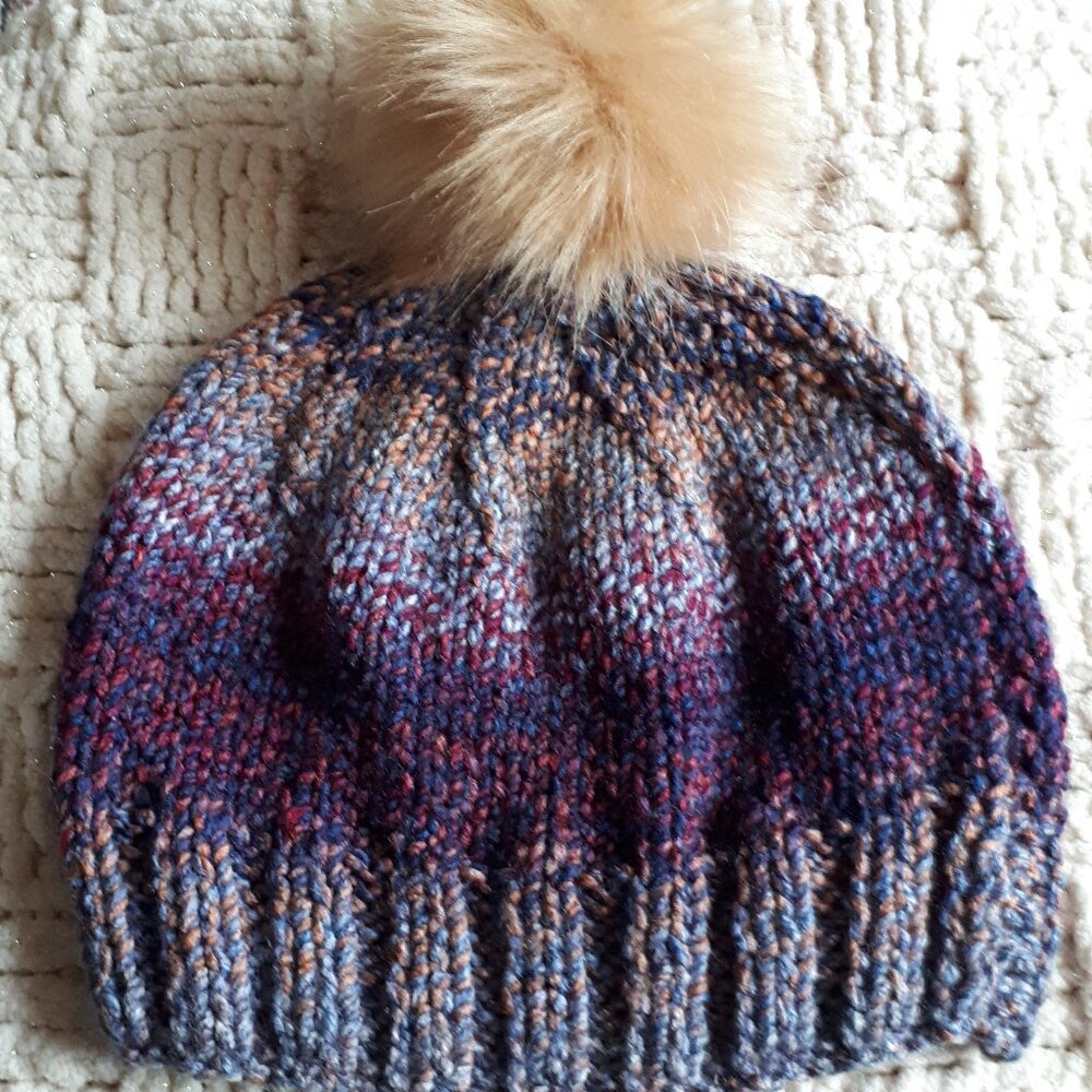 Hand knitted hat